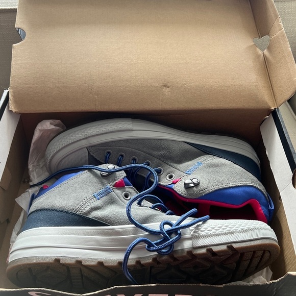 Converse All-Star Suede Street Boot Sneaker Men’s 9/Women’s 11 Mason/Obsidian - Picture 12 of 13